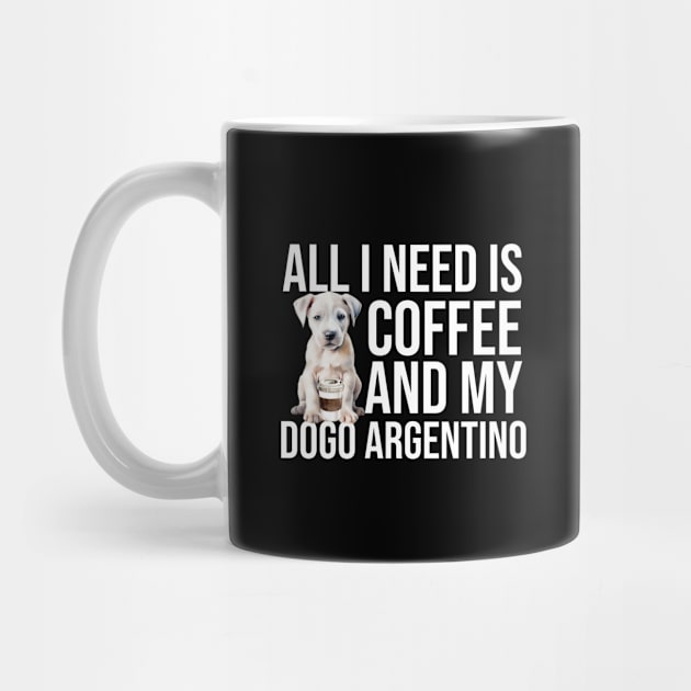 Dogo Argentino And Coffee by The Jumping Cart